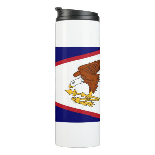 Thermal Tumbler with flag of American Samoa, USA