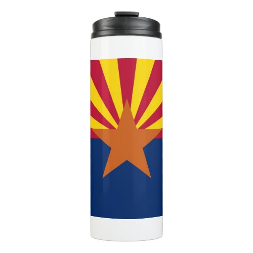 Thermal Tumbler with flag of Arizona State USA