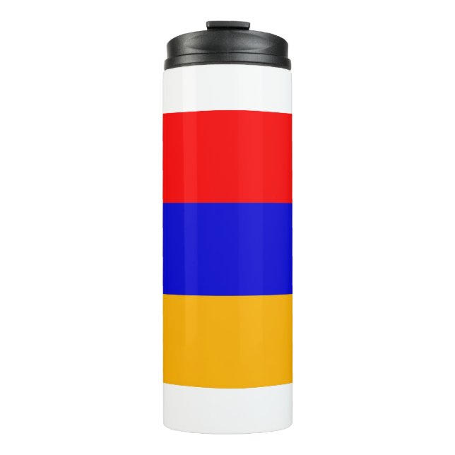 Thermal Tumbler with flag of Armenia (Front)