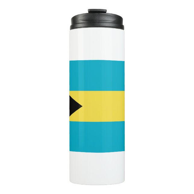 Thermal Tumbler with flag of Bahamas (Front)