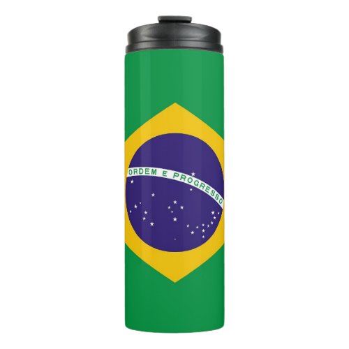 Thermal Tumbler with flag of Brazil
