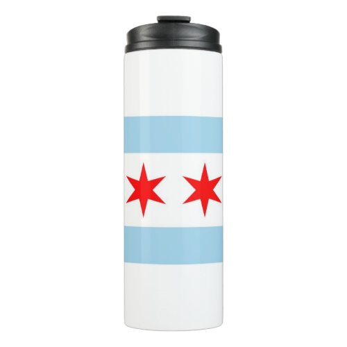 Thermal Tumbler with flag of Chicago USA