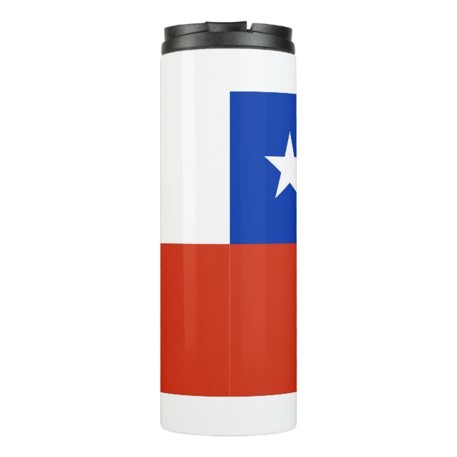 Thermal Tumbler with flag of Chile (Back)