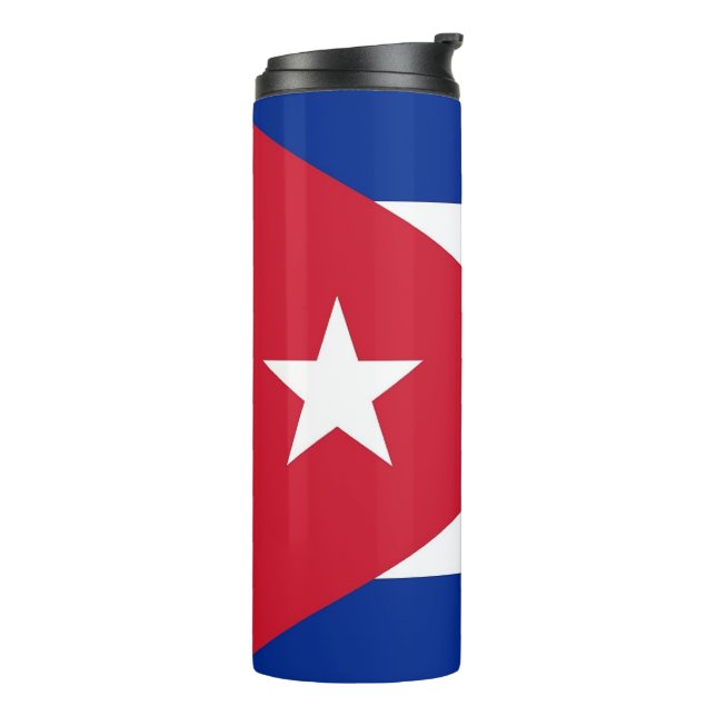 Thermal Tumbler with flag of Cuba (Rotated Left)