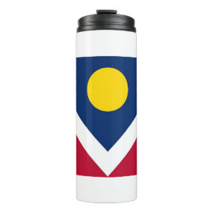 Thermal Tumbler with flag of Denver, USA