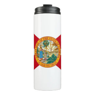 Thermal Tumbler with flag of Florida, USA