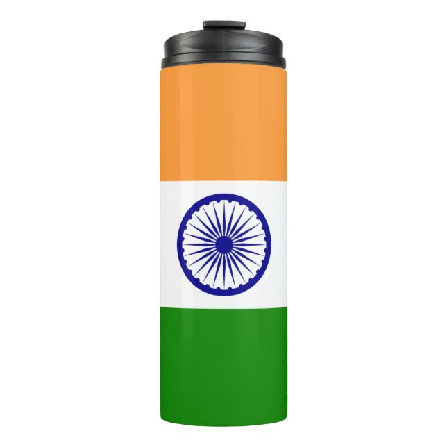 Thermal Tumbler with flag of India (Front)