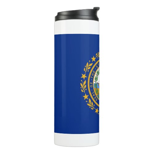 Thermal Tumbler with flag of New Hampshire USA