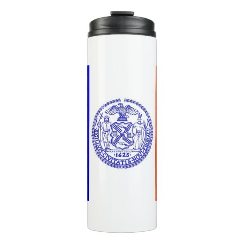 Thermal Tumbler with flag of New York City USA