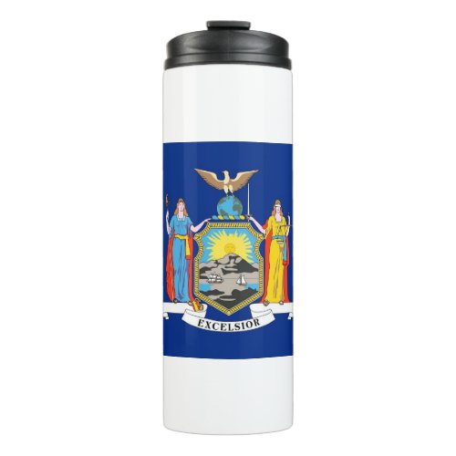 Thermal Tumbler with flag of New York USA