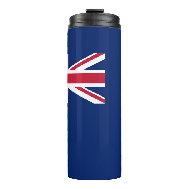 Thermal Tumbler with flag of New Zealand (Front)