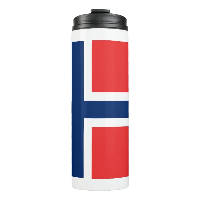 Thermal Tumbler with flag of Norway (Front)