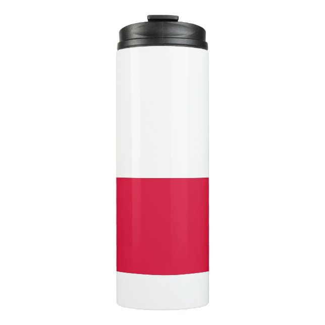 Thermal Tumbler with flag of Poland (Front)
