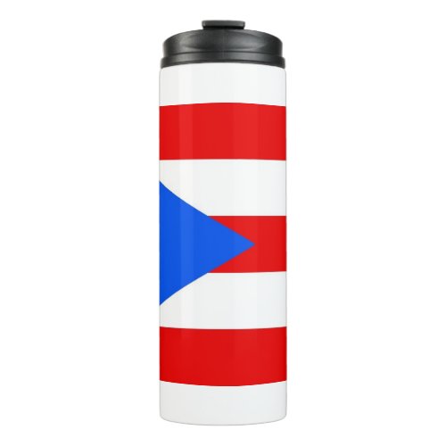 Thermal Tumbler with flag of Puerto Rico USA