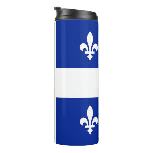 Thermal Tumbler with flag of Quebec