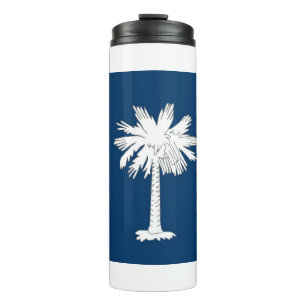 Thermal Tumbler with flag of South Carolina, USA