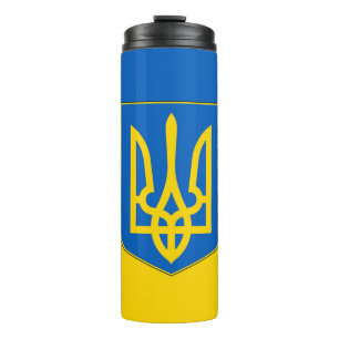 Thermal Tumbler with flag of Ukraine