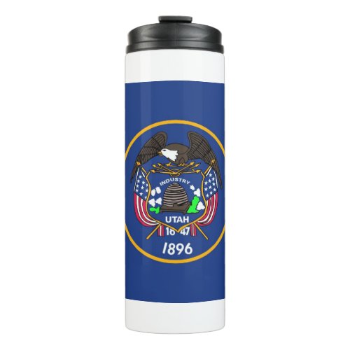 Thermal Tumbler with flag of Utah USA