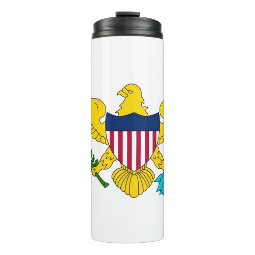 Thermal Tumbler with flag of Virgin Islands USA