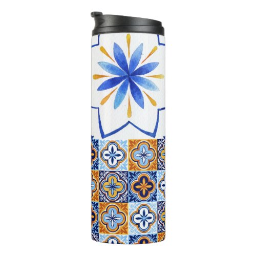Thermal Tumbler with pictures of Portuguese tiles