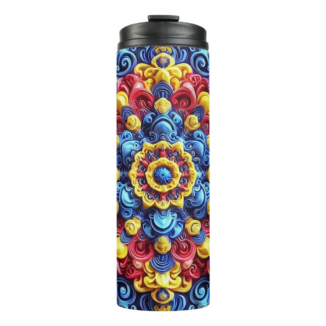 Thermal Tumbler with Romanian Colors (Front)