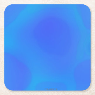 Thermo Winter Map   Square Paper Coaster