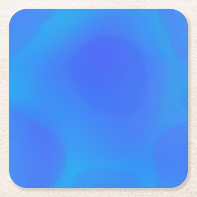 Thermo Winter Map   Square Paper Coaster (Front)