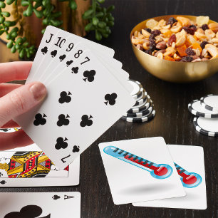 Thermometer Temperature Poker Cards