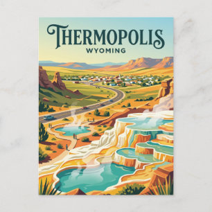 Thermopolis USA Postcard