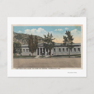 Thermopolis, WY - View of Big Horn Bath House Postcard