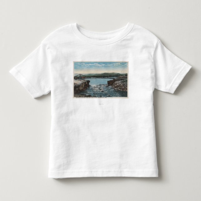 Thermopolis, WY - View of Bridge over Big Horn Toddler T-shirt (Front)