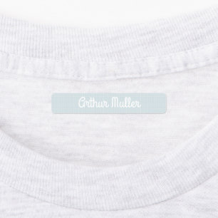 Thermosticating Labels Blue School Leaf