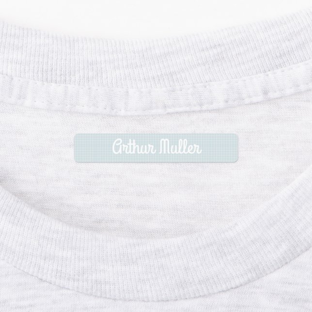 Thermosticating Labels Blue School Leaf (Affixed)