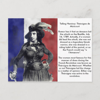Théroigne de Méricourt French Revolutionary Postcard