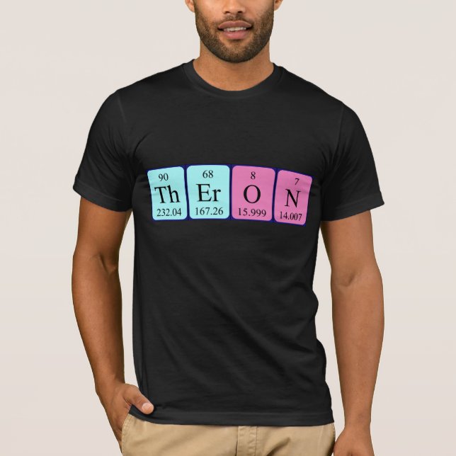 Theron periodic table name shirt (Front)