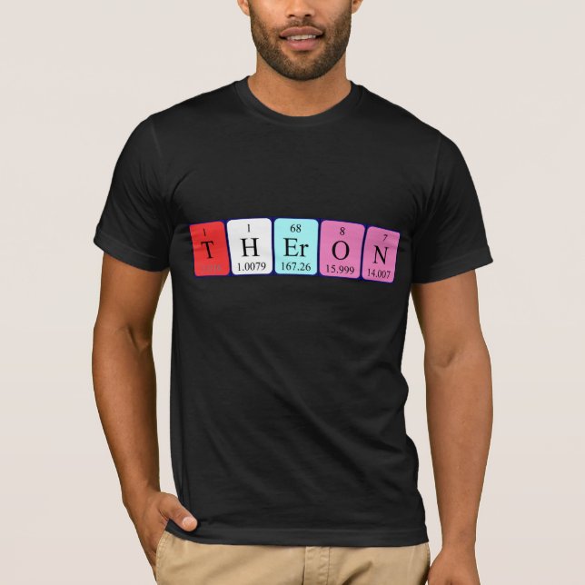 Theron periodic table name shirt (Front)