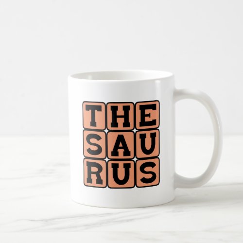 Thesaurus Book of Synonyms and Antonyms Coffee Mug