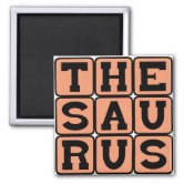 Save The Thesaurus Dinosaur Magnet Zazzle