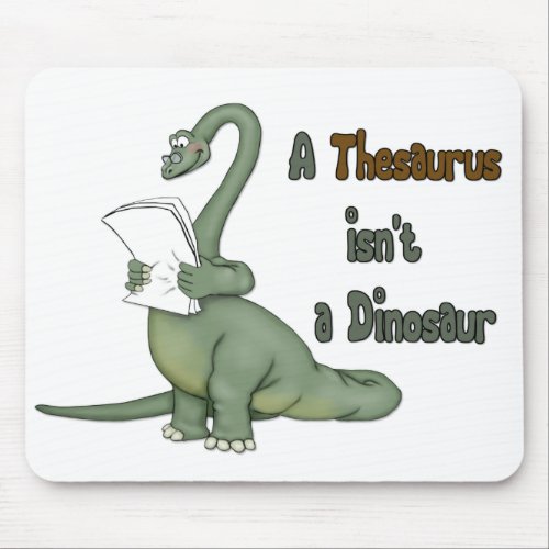 Thesaurus Dinosaur Mouse Pad