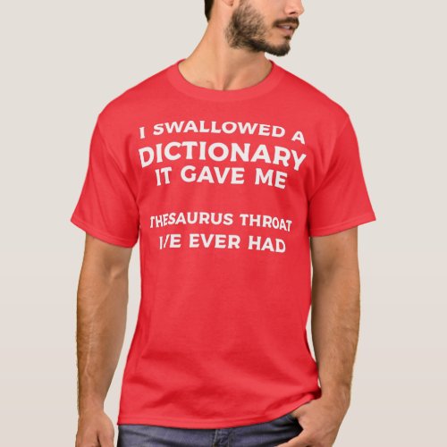 Thesaurus Throat Pun Maker Gift T_Shirt