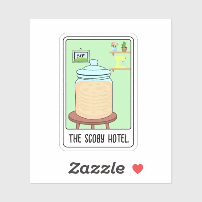 TheScobyHotel-TarotCard Sticker (Sheet)