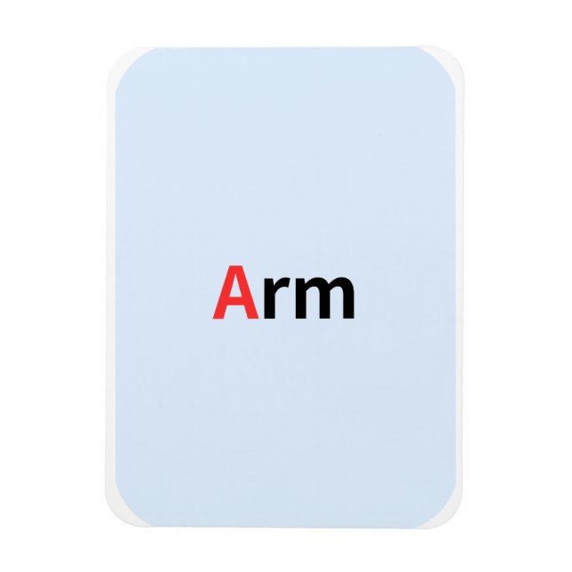 These are colored alphabet flashcards. magnet (Vertical)