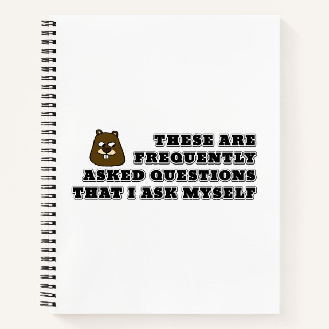 These are FAQs that I ask myself Notebook (Front)
