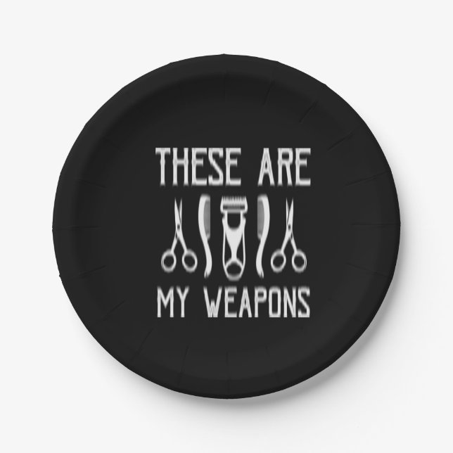 these are my weapons paper plates (Front)