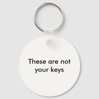 These are not your keys keychain