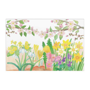 These Are the Spring Flowers that Radiate Joy Acrylic Print
