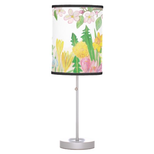 These Are the Spring Flowers that Radiate Joy  Table Lamp