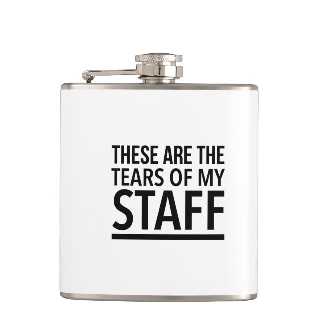 These are the tears of my staff flask (Front)