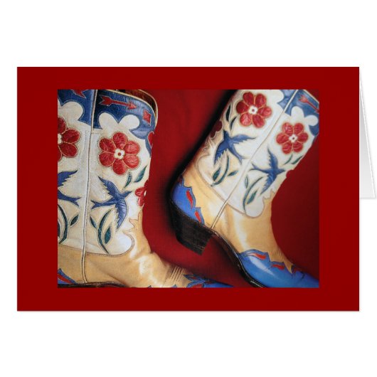 THESE BOOTS ARE MADE FOR CELEBRATING "50!" CARDS (Front Horizontal)