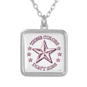 These Colors Don't Run! Star Silver Plated Necklace